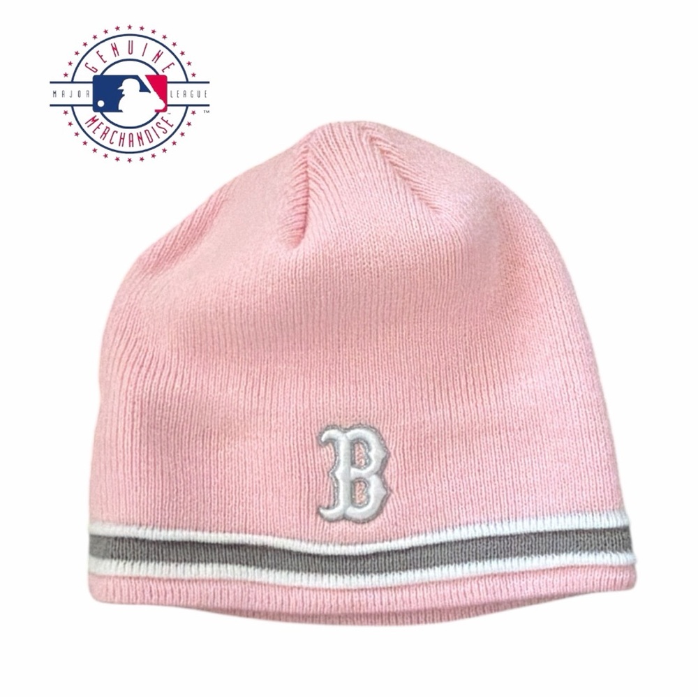 Twin Enterprises Kids Boston Red‎ Sox Pink Knit Beanie